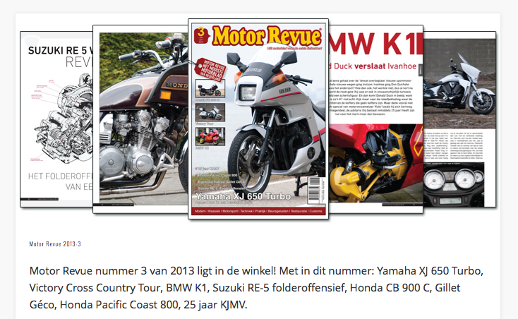 De KJMV in Motor Revue