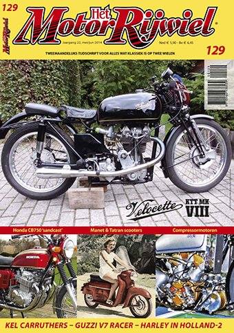 Motorrijwiel nummer 129 met Honda CB750F is uit