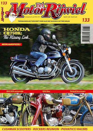 Het Motorrijwiel nummer 133 is uit