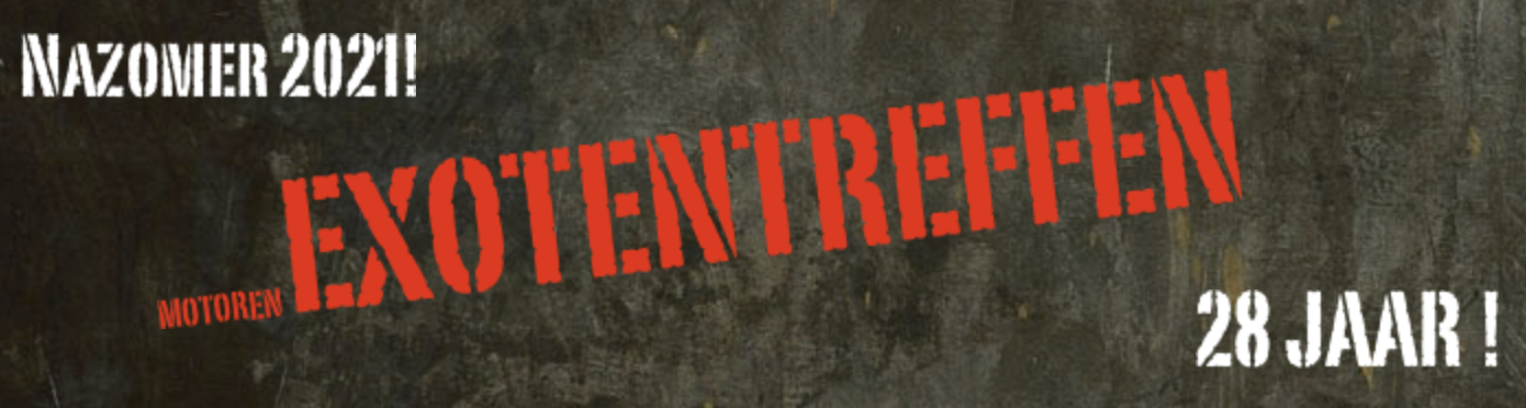 HELAAS GAAT HET EXOTENTREFFEN 2020 NIET DOOR