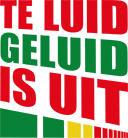 Logo TE LUID geluid IS UIT mail 4x4