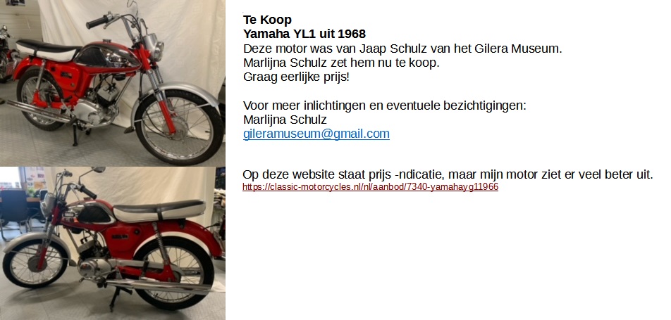 Nieuwe advertentie: Yamaha YL1 van Jaap Schulz