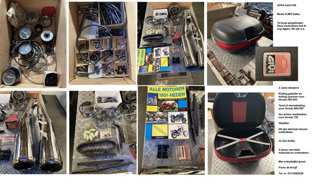 tekoop frans de kruijf onderdelen cb500 750