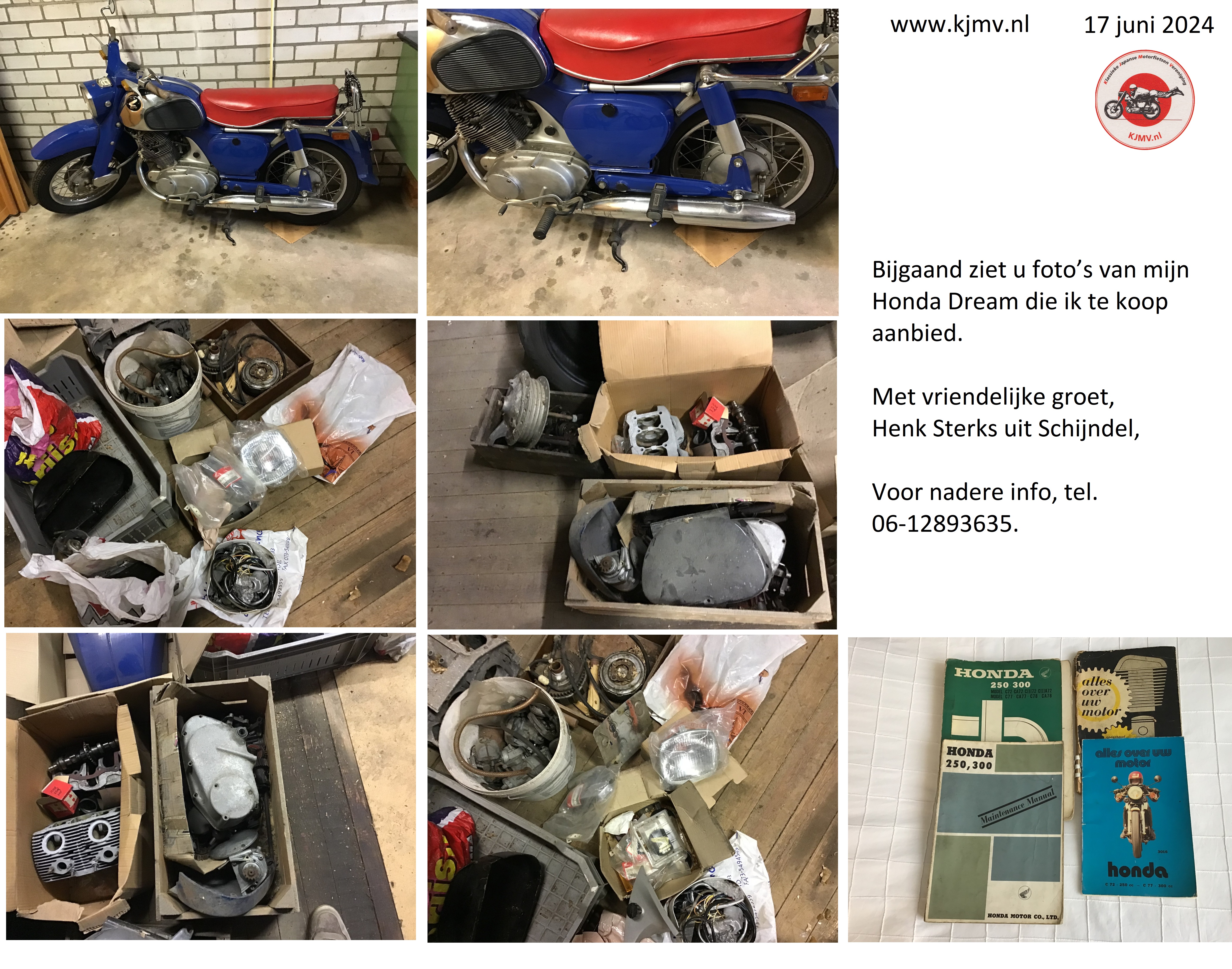 Te koop aangeboden: Honda Dream 1964