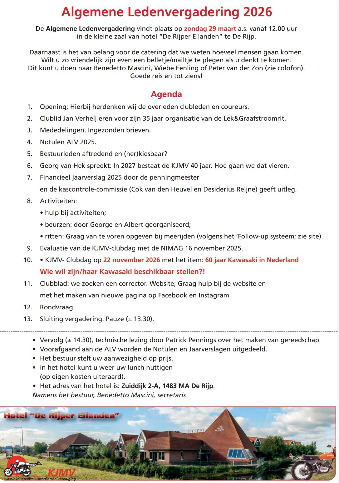 Motoren bij de KJMV - Aflevering 2 & Overige activiteiten maart 2026