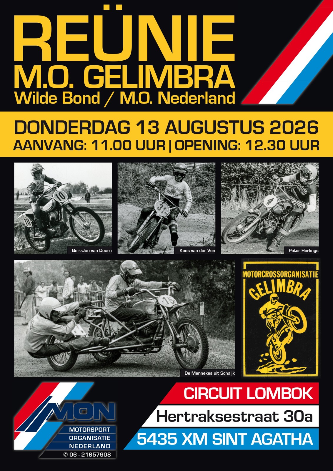 Unieke Reünie Wilde Bond / MO Gelimbra / MO Nederland op historisch circuit in Cuijk