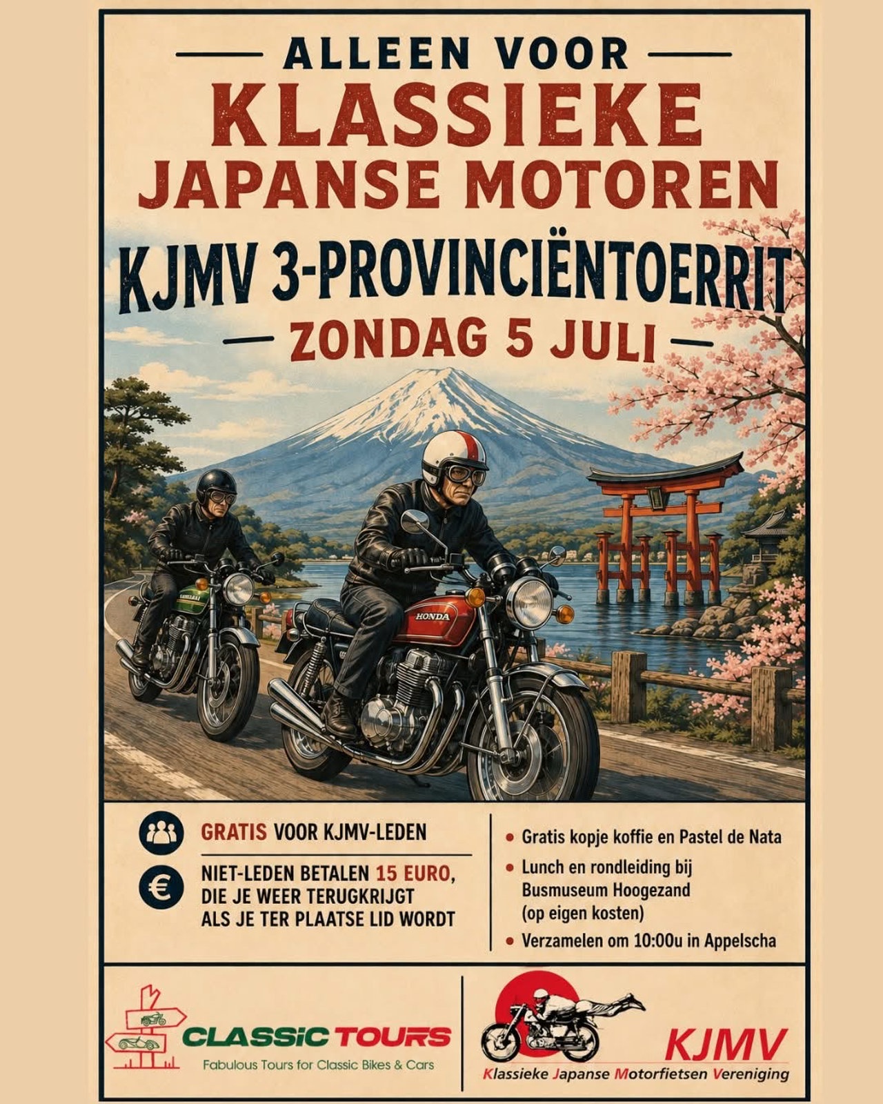 KJMV Drie-Provinciëntourtocht 5 juli 2026