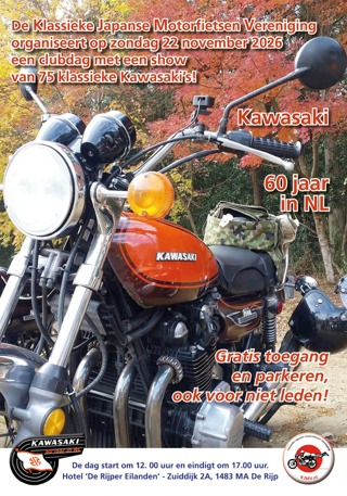 KJMV Clubdag 2026 - KAWASAKI - 22 november 2026